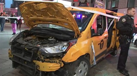 NYC taxi crash: 6 hurt after cab jumps curb in New York; driver suffered medical emergency