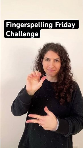 ASL Fingerspelling practice WITH SIGNS ! #fingerspellingfriday