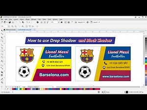 How to use Drop Shadow and Block Shadow in CorelDraw