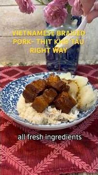 How to Make Vietnamese-Style Braised Pork (Thịt Kho Tàu) the Right Way 🤤 | Melt-in-Your-Mouth Food