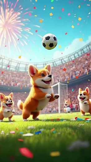 Puppies Playing Football in the Ground – Most Joyful Match Ever 🐶⚽🎉