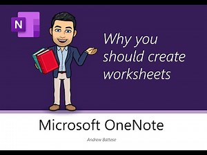 OneNote - Why you should create worksheets 🤷🏼‍♂️ 🏄‍♂️