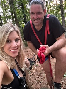 A sweet friend will lobster tail your webbing, a good friend will daisy chain your webbing, your best friends will do this to your webbing. #caving | Adventuring Light