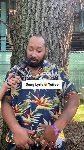 @Bartees Strange has some crazy fans #InkedAtTheFestival #GovBall #InkedMag #Tattoo