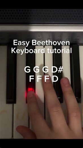 Easy Beethoven keyboard tutorial