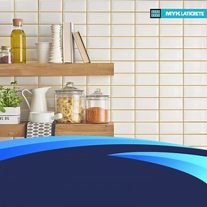 A splash of color play can add a fun vibe to your kitchen! Choose from over 40 exciting MYK LATICRETE SP-100 shades. Stain, water, and germ-resistant tile joints that uplift your kitchen's look. #MYKLaticrete #SP100 #JodHoTohAisa #TileAdhesive #ForLastingBonds #TileInstallation #YourTileGuy | MYK LATICRETE