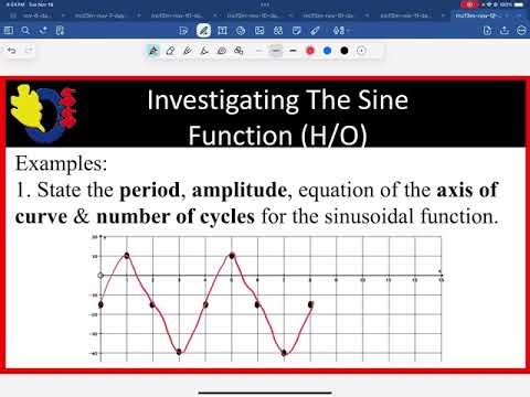 MCF3M - Transforming The Sine Curve - Cycle 3 Video 42