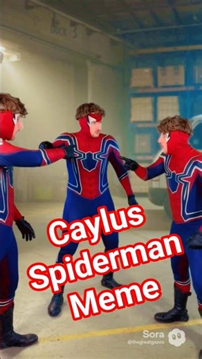 Caylus is caught in the Spiderman meme scene #caylus #spiderman #memes