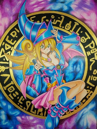 ahí nuevo video amigos la maga oscura del #anime de #yugioh uno de mis personajes favoritos más adelante dibujare al #magooscuro los quiero invitae a que me sigan para traer más videos como este compartan déjenme sus comentarios y sus ❤️ #dibujo #manga