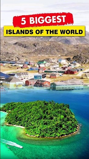 5 Biggest Islands in the World | World's Largest Islands #island #facts #geographyfacts #pcs