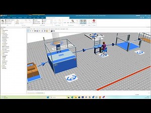 Tecnomatix Plant Simulation Tutorial: Making a 3D worker sit at a work station