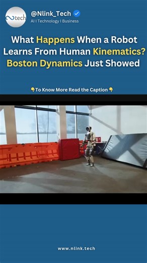 Nlink Tech on Instagram: "Robotics is no longer about programming movement; it’s about teaching it. We’re watching robotics move from programmed motion to learned movement. Boston Dynamics’ Atlas robot is now trained using motion capture systems and reinforcement learning, enabling it to adapt and refine movement with surprising human-like fluidity. This represents a shift in robotics engineering: Atlas is not just executing predefined sequences; it’s learning kinematics from human motion and op