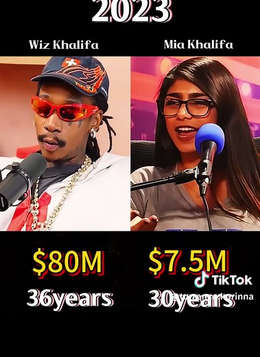 Compare the net worth of Wiz Khalifa and his sister Mia Khalifa,who is richer?#wiz #wizkhalifa #mia #miakhalifa #networth #networthcomparison #evolution #trending #viral #celebrities #foryou #usa