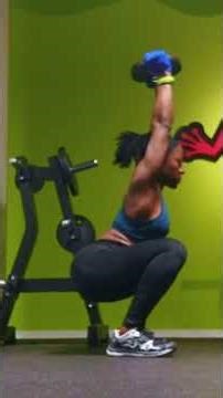 Squat with Overhead Plate Raise