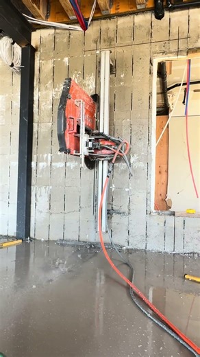 Converting a window into door. #concretecutting #constructionchannel #sawpro #concretewall #fyppage