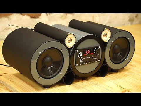 DIY cheap PVC pipe boombox portable and powerful