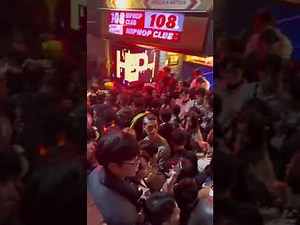 梨泰院の事故直前の現場の様子