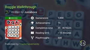 Boggle Walkthrough - Complete Game Guide