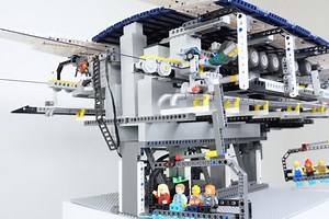 These working Lego ski lifts are an engineering marvel