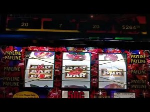 VGT Slot Machine* Hot Red Ruby 2* High Winds Casino * Red Screens*