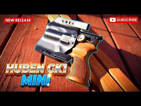 Custom Huben GK1 ULTRA MINI vs Full Size GK1 v3 25 cal Air Pistol (Close-up Benchtop Breakdown)