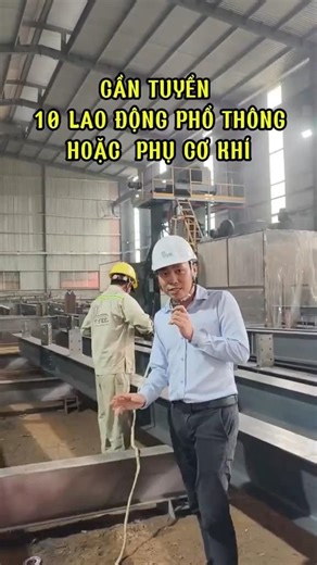 TPT STEEL is hiring 10 General Workers or Mechanical Assistants.