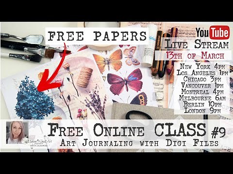 Free Online Class From Maremi - Using FREE digital papers #9