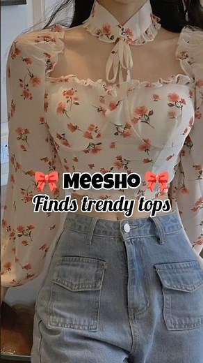 Trendy Meesho Tops Haul | Viral Fashion Finds | Affordable Stylish Tops For Girls #fashiontrends