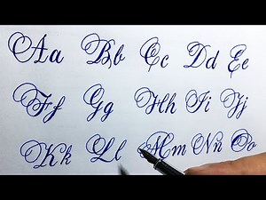 How to write cursive writing | stylish alphabets stylish letters | cursive letters cursive alphabets
