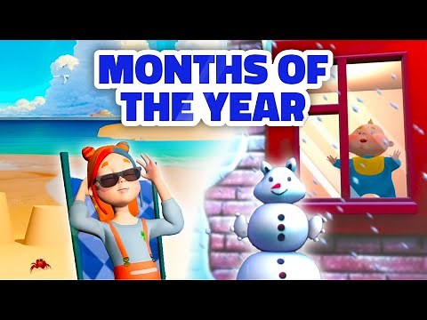 Months Of The Year | Learn All 12 Months! | Animated Kids Song