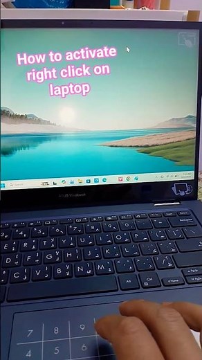 How to activate right click on laptop 💻
