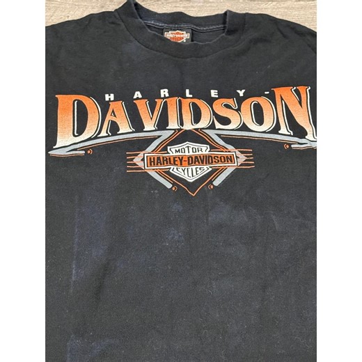 Harley Davidson Motorcycles Classic Touch Eagle Graphic T Shirt Mens XL Black - Etsy