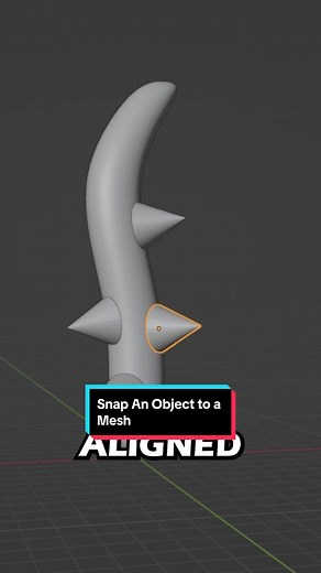How to Snap an Object to a Mesh in Blender