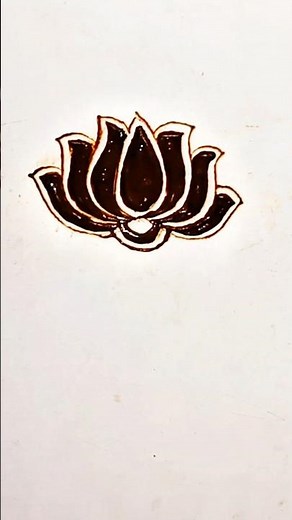 Easy Lotus Flower Mehndi | Beginners Trick | Simple Mehndi Design Step by Step#mehndi