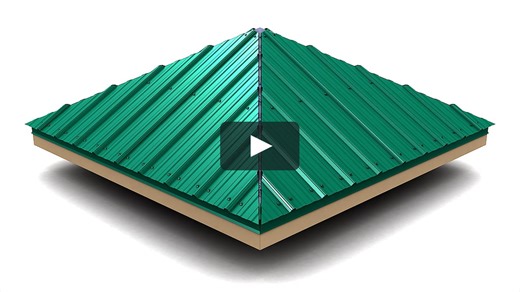 MasterRib - Hip Cap Installation
