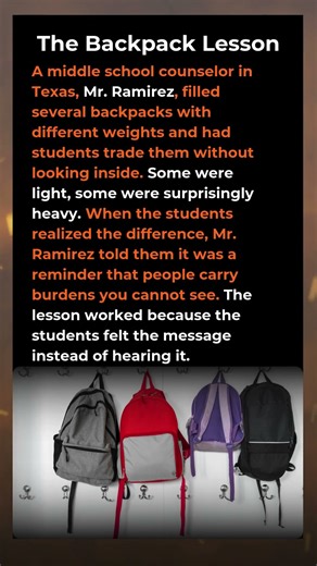 The Backpack Lesson
