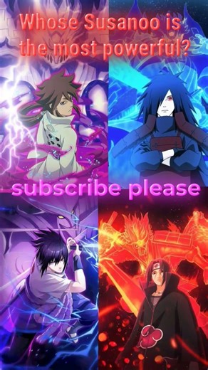 whose susanoo is the most powerful? 🤔#anime #naruto #indravsmadaravsasukevsitachi #shorts