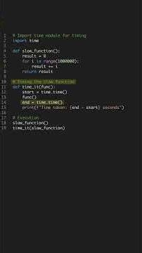 Speed Up Python in 60 Seconds - Faster Code #shorts