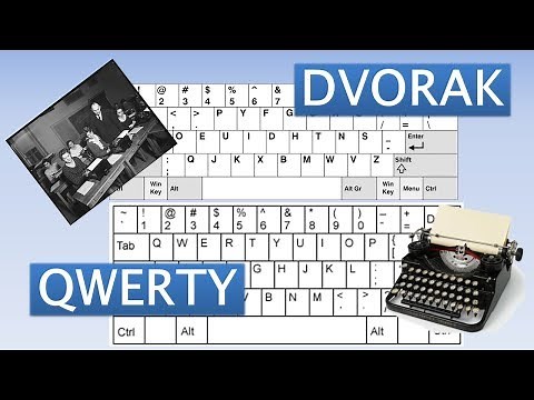 DVOARK vs QWERTY - Different keyboard layouts