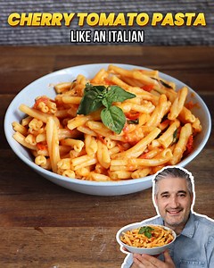 167K views · 4.5K reactions | Cherry tomato pasta is a simple dish for any day of the week which calls for the freshest, juiciest organic cherry tomatoes you can find.  ‍to get the recipe follow this link -> https://www.vincenzosplate.com/recipe-items/cherry-tomato-pasta/ | Vincenzo's Plate | Facebook