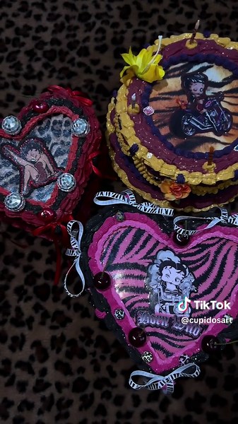 Betty Boop Collection 🎁 My new schedule includes making 2 new designs per week 💖 With care, they can be used for decorative purposes. With my new and improved materials, these are meant to be long lasting. Perfect for those who have a passion in the arts! There are available on my shop in different shapes and sizes! For reference, one is a 8”, heart, and 1-tier, one is a 10