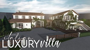 Bloxburg | Italian Luxury Villa | 350k (No Large Plot) | House Build - Italian Food