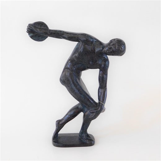 Bronze Discobolus (diskus Thrower) of Myron Statue, Hand Made - Museum Copy - Etsy