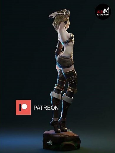 Zelda 3D Print Model | The Legend of Zelda STL by E.S Monster (Princess Edition) #fanart #sculpture