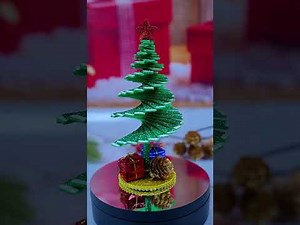 🎄 3D Christmas Tree Making with Glitter Foam Sheet | DIY Christmas Decoration
