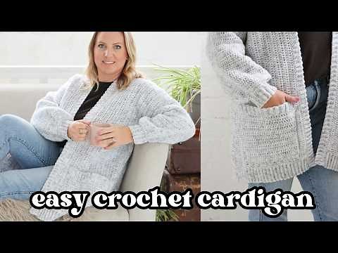 Easy Crochet Cardigan Tutorial | Nova Cardigan (Adult and Child sizes)