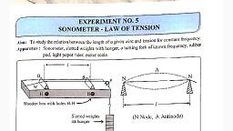 sonometer-law of tension.pdf - Physics - Notes - Teachmint