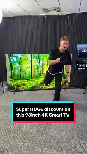 98inch 2025 4K ULTRA HD QLED Hisense Smart TV - FOR HOW MUCH?????? 😂😂😂😂😂 #dicounts #pricedrop #tv #homedecor #livingroom