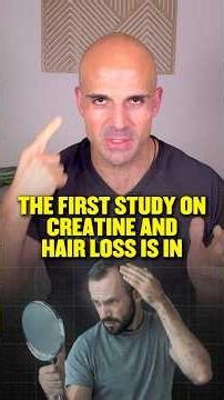 Creatine & Hair Loss? 🫣 The Study Results ARE IN‼️ #hairloss #creatine