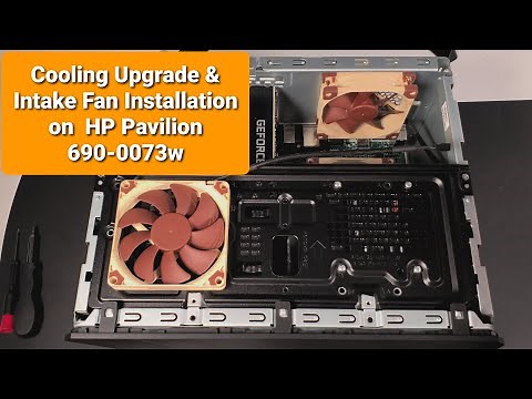 Cooling Upgrade & Intake Fan Installing MOD on HP Pavilion Gaming Desktop 690-0073w